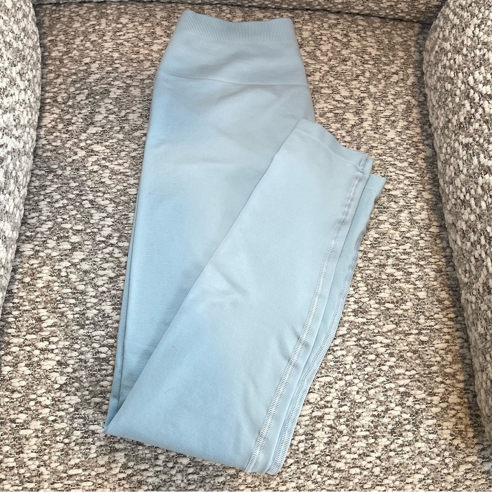 Alphalete Amplify Leggings Arctic Blue Scrunch Seamless XS - Picture 3 of 7